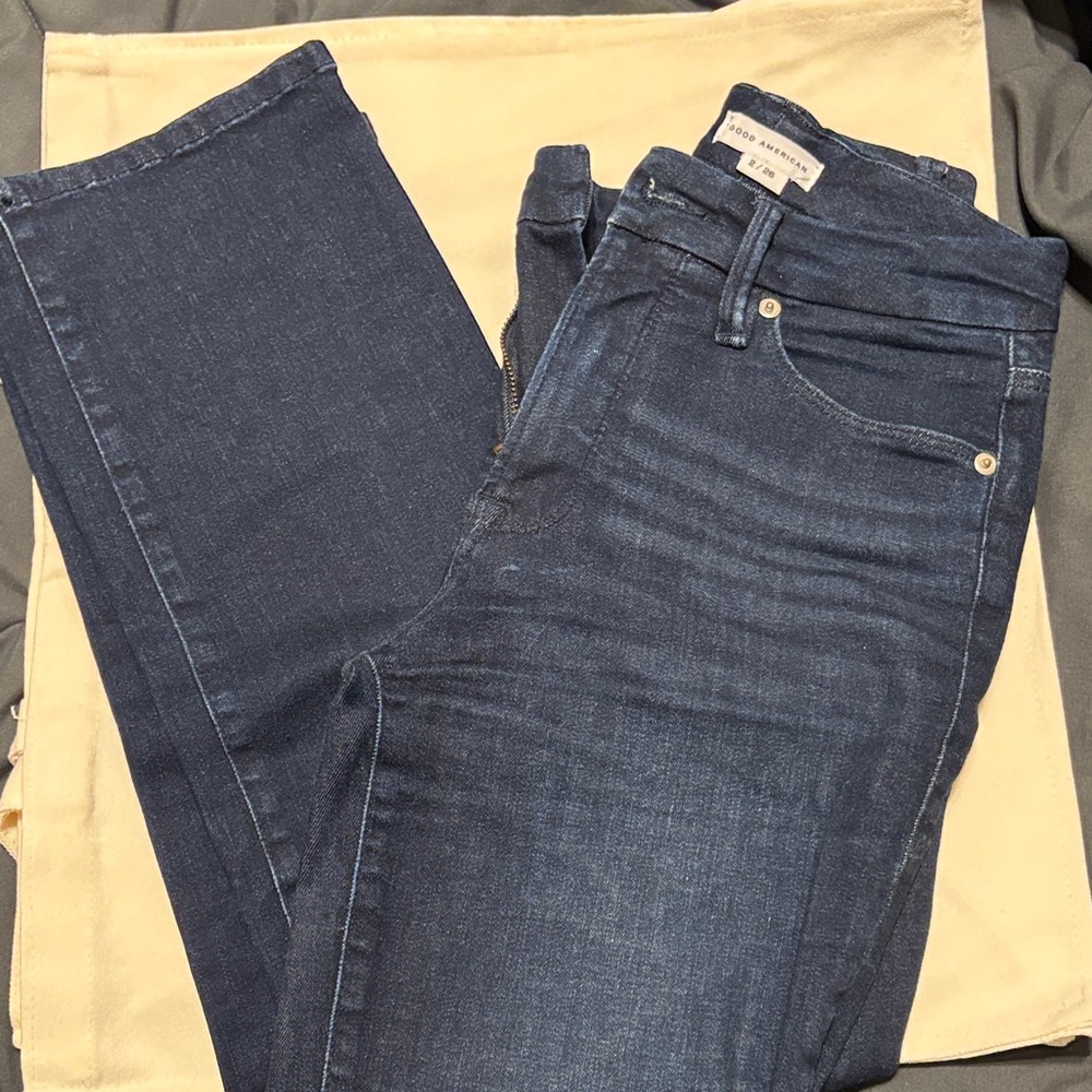 Good American Indigo Denim Pants